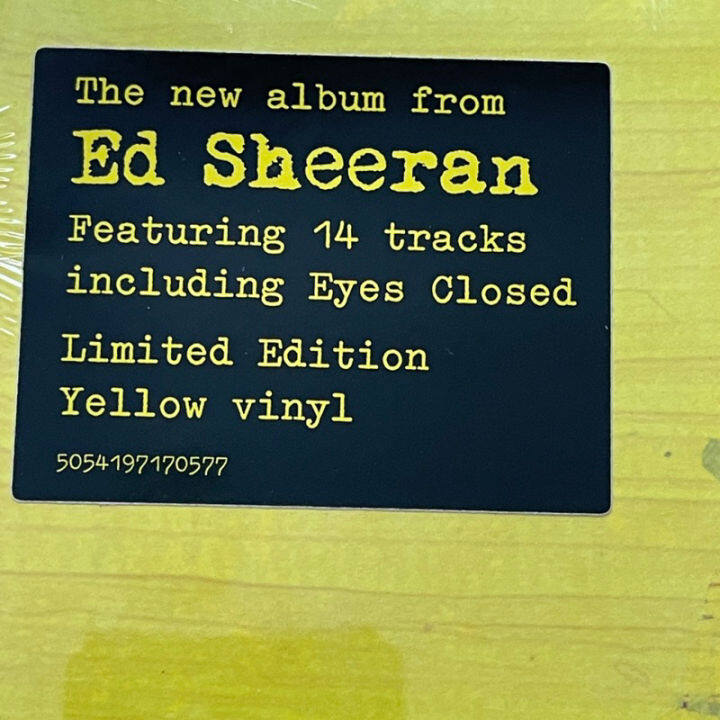 แผ่นเสียง-ed-sheeran-subtract-vinyl-lp-album-limited-edition-yellow-แผ่นเสียงมือหนึ่ง-ซีล