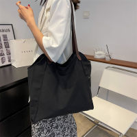 Hot 2023ใหม่แฟชั่นผู้หญิงกระเป๋าถือสีทึบขนาดใหญ่ Outing Shopping Travel กระเป๋า Unisex Tote Bag