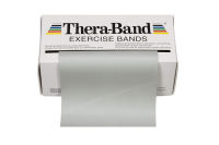 THERABAND Resistance Bands, 6 Yard Roll Professional Latex Elastic Band For Upper &amp; Lower Body, Core Exercise, Physical Therapy, Pilates, Home Workouts, Rehab, Silver, Super Heavy, Advanced Level 2