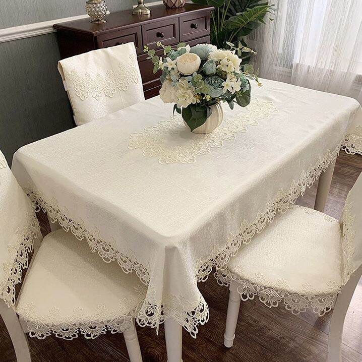 Table Cloth 6,8,10 seater Lacelike Table Cloth Elegant Polyester Table