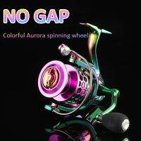 1000-4000 Fishing Spinning Reel Rainbow Color Line Roller Honeycomb Hole Wire Cup 14 and 1 BB Wheel Spool Fishing Tackle Fishing Reels