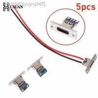 USB Jack Type-C 2Pin 2P 4P Waterproof Strip Line Of Solder Joint Female Connector Jack Charging Port USB Type C Socket Connector