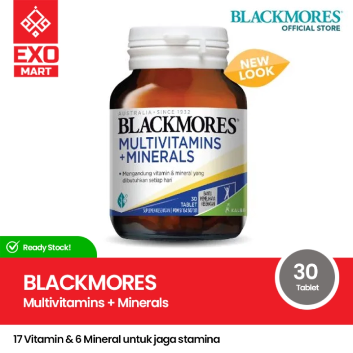 BLACKMORES Multivitamins +Minerals 30 Tablet Multivitamin Mineral