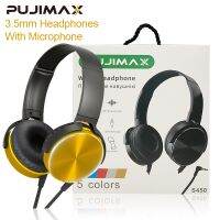 【DT】hot！ PUJIMAX 3.5mm Headband Headphones Music Headset With Microphone Smartphone MP3 Accessories