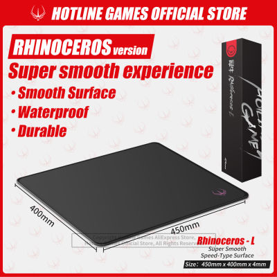 Hotline Games Gaming Mouse Pad Rhinoceros Nylon Large Thickened Waterproof Sweat-proof Stain Resistant EdgeLocked Mousepad