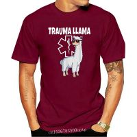 New Funny Trauma Llama Emt Tshirt Medical Ems Gift Men T Shirt 100% cotton T-shirt