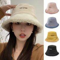 Topi Bucket กำมะหยี่ขนยาวหมวกฤดูหนาวหมวกชาวประมงสำหรับผู้หญิง B2C ฟีนิกซ์พร้อมปักตัวอักษรที่สมบูรณ์แบบสำหรับกิจกรรมกลางแจ้งในฤดูหนาว