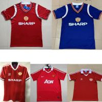 shot goods 1984 1980 Manchester retro maillot de foot United Soccer Jersey 1011