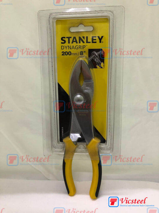 Stanley Mechanical Plier 8 inches Slip Joint Pliers Dynagrip 84026