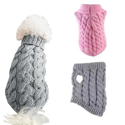 Cosy Dog Cat Sweater Clothing Turtleneck Knitted Soft Pet Cat Puppy Clothes Costume For Small Dogs Cats Chihuahua Outfit Vest