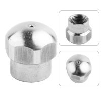 1 Pcs Dredging Nozzle Sewer Cleaning Nozzle Pipe Drain Jetter 1/8in Stainless Steel For High Pressure Washer Accessories Traps Drains