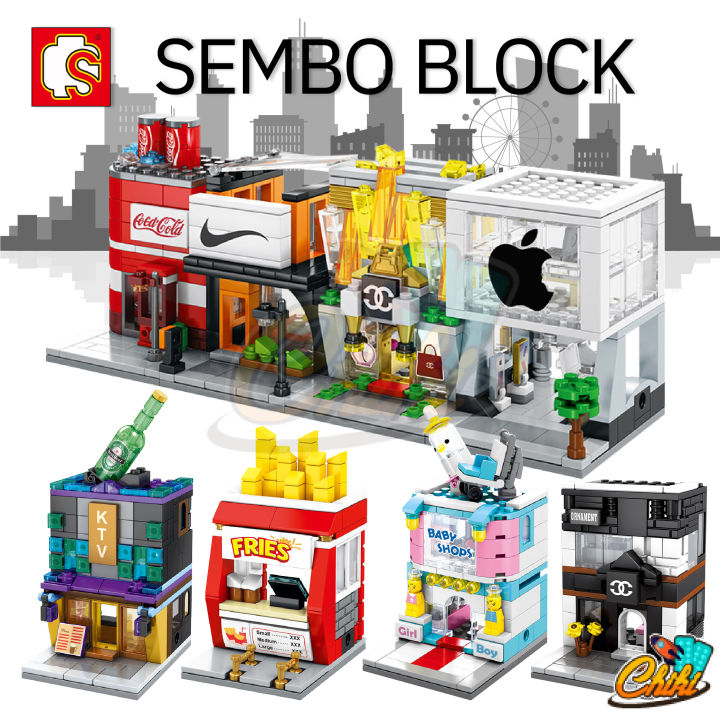 ตัวต่อร้านค้า-sembo-block-ร้านค้า-streetview-set-2
