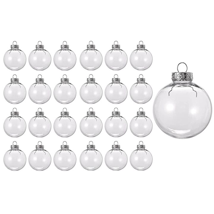 24pcs-clear-plastic-fillable-christmas-balls-8cm-diy-xmas-tree-ornament-decoration-arts-crafts