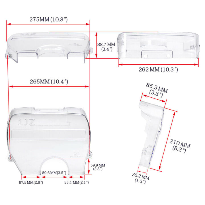 transparent-engine-timing-pulley-cover-timing-gear-cover-for-1jz-soarer-cresta-ii-86-96-2-5l