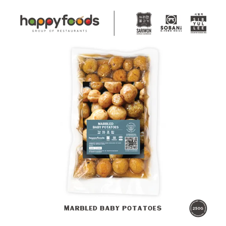 Happyfoods Korean Delivery Gamja Jorim Marbled Potatoes (250g) Ready