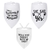 Will You Marry My Dad Bandana  Dog Wedding Bandana Engagement Gift and Winter Romantic Wedding Gift Cat Wedding Bandanas Pipe Fittings Accessories