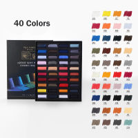 Paul Rubens Soft Pass Set Painting Chalk Crayons Solid Non Toxic of 40 Colors Art Stationery Drawing Supplies Gift for Artist