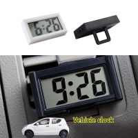 ∈ Car Dashboard Digital Clock - Vehicle Adhesive Clock with Jumbo LCD Time Day Display - Mini Automotive Stick On Watch for Car