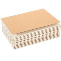 NUOLUX 12PCS A6 A4 Notebooks Kraft Brown Blank Pages Blank Kraft Journals Note Books Pads