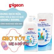 Nước Rửa Bình Sữa Pigeon,Dung Dịch Rửa Bình Sữa Cho Bé & Rau Củ Qủa