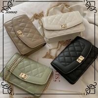 JKIMNAD ด้ายปักลาย กระเป๋า Crossbody หนังพียู โซ่ห่วงโซ่ กระเป๋าถือแบบถือ ลำลองแบบสบายๆ ความจุสูงมาก กระเป๋าสะพายไหล่แบบสั้น สำหรับผู้หญิง