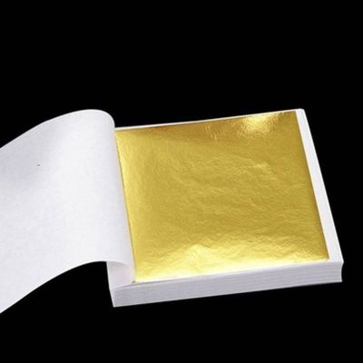 ❄✷ 50X Gold/Silver/Copper Foil Double Sided Paper Decoration Gilding DIY Crafts