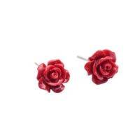 2022 New Red coral rose earrings 925 silver needle New Year Gift Fashion VALENTINE 39;S DAY Cultured CARNIVAL Freshwater Hook