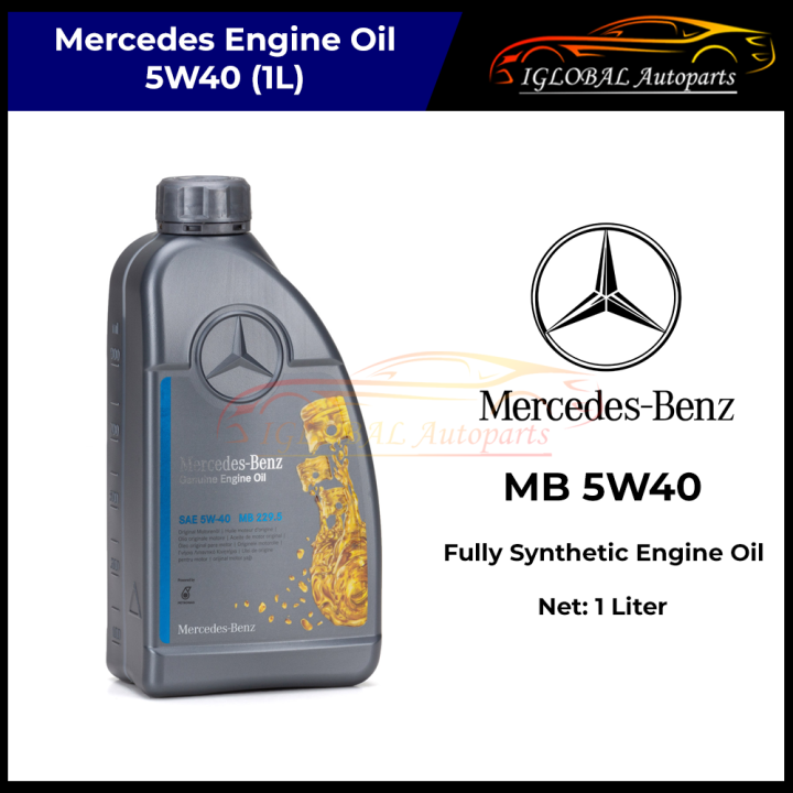 MercedesBenz 5W40 1L Fully Synthetic Engine Oil 000989630811 (ORIGINAL) Lazada