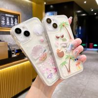 ALIGO เคสโทรศัพท์นิ่มแบบใสประกายทรายเหลวน่ารักสำหรับ iPhone 11 14สำหรับ iPhone 13 Pro Max 12