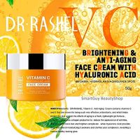 DR.RASHEL Vitamin C Brightening &amp; Anti Aging Face Cream 50g. ครีมวิตามินซีเข้มข้นปรับผิวหน้ากระจ่างใสตึงกระชับย้อนวัยผิวแบบเร่งด่วนปลอดภัย