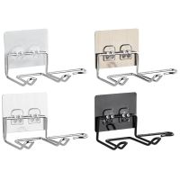 [HOT JIAZZAQQMGW 555] เครื่องเป่าผม Rack Blower Frame Wall Mounted Rack Organizer ที่หนีบผมตรงเครื่องเป่าผมที่เก็บของสำหรับห้องน้ำชั้นวางอุปกรณ์เสริม