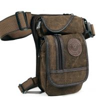 【LZ】ucvwqv High Quality Mens Canvas Drop Leg Bag Military Motorcycle Multi-purpose Messenger Shoulder Bags Belt Hip Bum Waist Fanny Pack