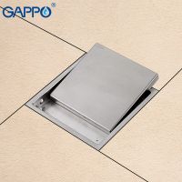 GAPPO Stainless Steel Square Bathroom Shower Floor Drains Anti-odor Floor Drains Stoppers Bathtub Drainers Strainers Y85508  by Hs2023