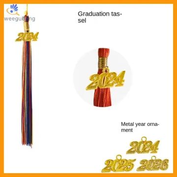 Frcolor Graduation Caps Adult Cap 2022 Unisex Photo Supplies Party Costume Grad Tassel School High Bachelor Hat Props, Adult Unisex, Size: 25x25x2CM