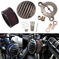 รถจักรยานยนต์ Air Cleaner Intake Filter ระบบอลูมิเนียมสำหรับ Harley-Davidson Sportster 883 1200 1991-2016เหล็ก883 2009-2016