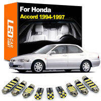 Zoomsee 13ชิ้นหลอดไฟสำหรับ Honda Accord 5โวลต์ MKV MK5 5th 1994 1995 1996 1997ภายในรถ LED โดมอ่านลำต้น C An BUS ชุดไฟ