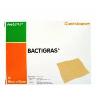 แผ่นแปะกันแผลติด BACTIGRAS 10X10CM กล่อง 10 แผ่น