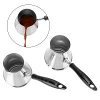 European Long Handle Moka Pot Turkish Coffee Pot Butter Melting Pot Coffee Utensils Stainless Steel Kitchen Tools