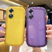 OPPO เคสโทรศัพท์รูปแบบใหม่ A58 A78 A98 NFC 4G 5G 2023 Reno10 Pro + 5G 2023 Reno 10 Pro เคสนิ่มโปร่งใสหลากสีใหม่ OppoA78 OppoA98 OppoA58เคสโทรศัพท์ป้องกันกล้อง