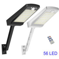 Upgraded 56 Led Solar Llght With Three Modes Lamp Outdoor For Garden Wall Two Angles Rotable Lighting Waterproof