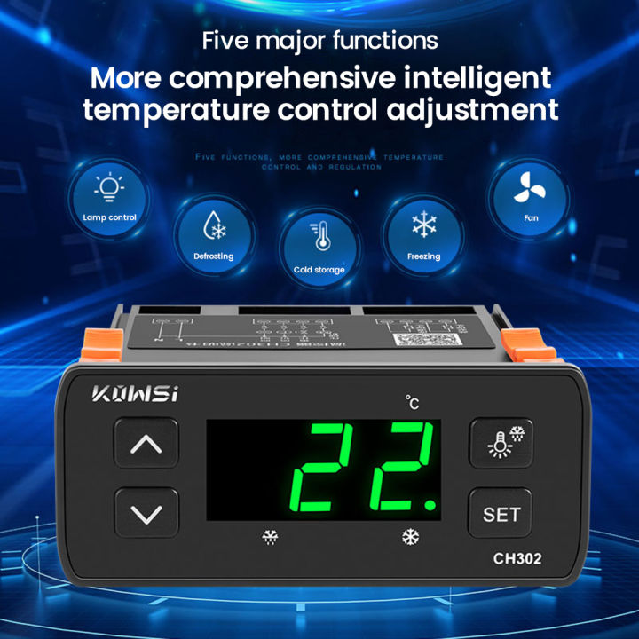 kws-ch302เทอร์โม-thermoregulator-ac110-220v-ควบคุมอุณหภูมิดิจิตอลอเนกประสงค์ที่มีเซ็นเซอร์อุณหภูมิ