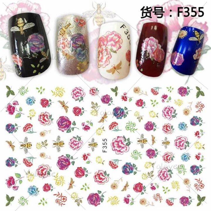 yalayee-japanese-r-time-embroidery-flower-series-ultra-thin-semi-translucent-adhesive-nail-sticker-manicure-phototpy-decal-polish