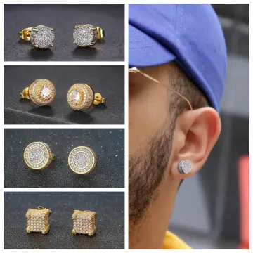 1.50Ct Round Cut Real Moissanite DC Batman Stud Earrings 14K White Gold  Plated | eBay