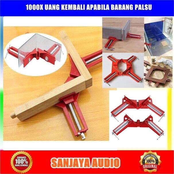 Penjepit Besi Kayu Kaca Alat Penjepit Clamp Kayu 90 Derajat Klem Ragum