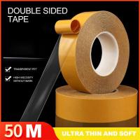 50Meters/roll Tape High Temperature Resistance PET Double Sided Tape No Trace Transparent Heat Resistant Strong Double-Sided Adhesive Tape