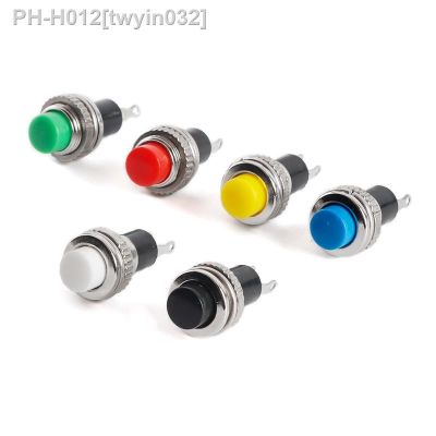 6Pcs 10mm DS-316 DS-314 Lock-free Self-reset Doorbell horn Push Button Switch Momentary OFF-(ON)
