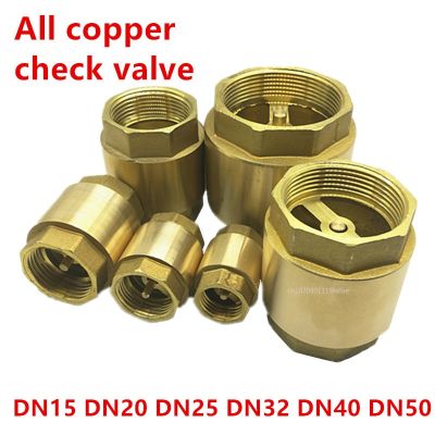 NPT Brass Check Valve Female Thread In-Line Spring for Water Control 1/2" 3/4" 1" 2" 1-1/2" 1-3/4" DN15 DN20 DN25 DN32 DN40 DN50 Plumbing Valves