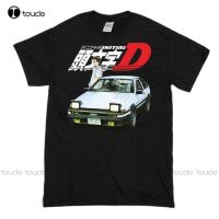 เสื้อยืดคอตตอน คอลูกเรือเสื้อยืด พิมพ์ลาย Initial D Trueno Ae86 Jdm สําหรับผู้ชายS-5XL