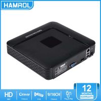 Hamrol H.265 Max 4K มินิกล้องวงจรปิด NVR 16CH 9CH 4K 8MP กล้องบันทึกวิดีโอเพื่อความปลอดภัย H.265 Motion Detect  P2P กล้องวงจรปิด NVR