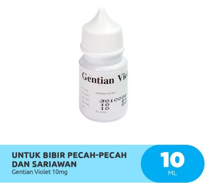 Murah Gentian Violet 10ml Obat Ungu Untuk Sariawan Dan Bibir Pecah